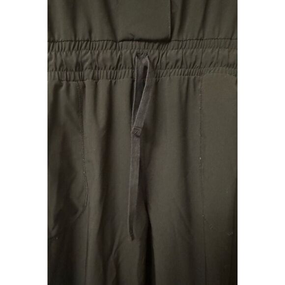 Albion Black Collar Roll Tab Short Sleeve Zipper Jogger Jumpsuit Women’s Small - Picture 5 of 13